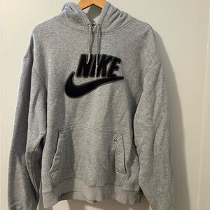 Grey Vintage Nike Hoodie Size L